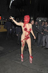 Lady Gagaa Ankunft am Roseland Ballroom, New York