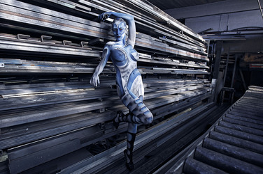 Schlosserei / Metalworking Bodypainting