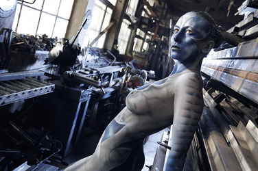 Schlosserei / Metalworking Bodypainting