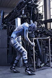 Schlosserei / Metalworking Bodypainting