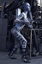 Schlosserei / Metalworking Bodypainting