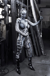 Schlosserei / Metalworking Bodypainting
