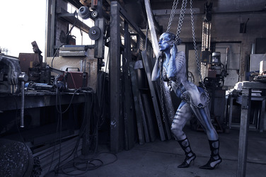 Schlosserei / Metalworking Bodypainting