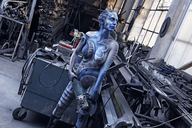 Schlosserei / Metalworking Bodypainting