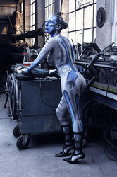 Schlosserei / Metalworking Bodypainting