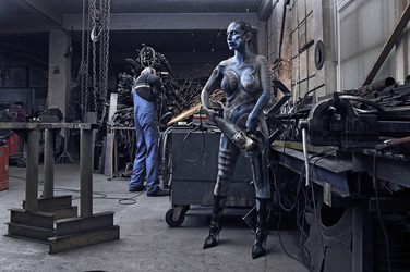 Schlosserei / Metalworking Bodypainting