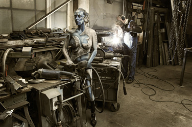 Schlosserei / Metalworking Bodypainting