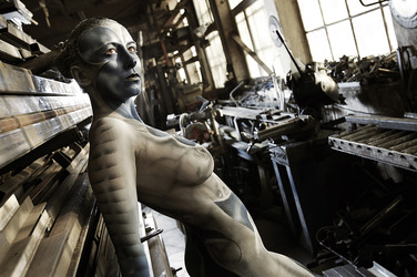Schlosserei / Metalworking Bodypainting