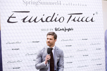 Xabi Alonso präsentiert die neue Emidio Tucci Collection, Madrid