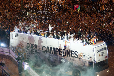 Copa del Rey Siegesfeier, Madrid
