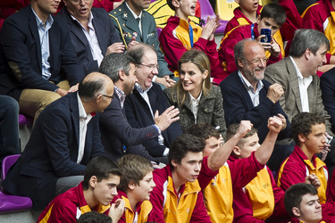 Princess Letizia bei der 'Volleyball Spanish Scholarship Competition 2014', Valladolid