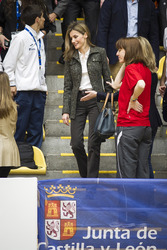 Princess Letizia bei der 'Volleyball Spanish Scholarship Competition 2014', Valladolid