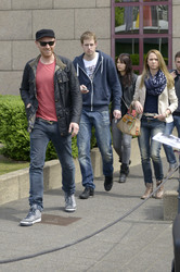 Chris Martin vor dem Hyatt Hotel, Köln