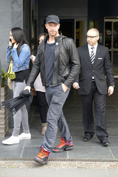 Chris Martin vor dem Hyatt Hotel, Köln