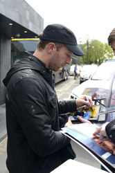 Chris Martin vor dem Hyatt Hotel, Köln
