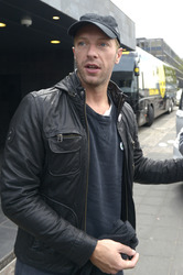 Chris Martin vor dem Hyatt Hotel, Köln