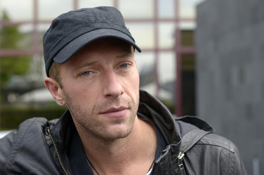 Chris Martin vor dem Hyatt Hotel, Köln