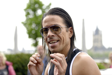 Jorge Gonzalez vor dem Hyat Hotel, Köln