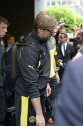 Jürgen Klopp verlässt das Hyatt Hotel, Köln