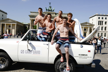 Open Air-Fashionshow des Menswear-Labels Camp David, Berlin
