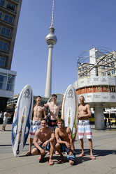 Open Air-Fashionshow des Menswear-Labels Camp David, Berlin