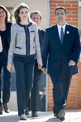 Prinzessin Letizia besucht die Maria Moliner Schule, Madrid