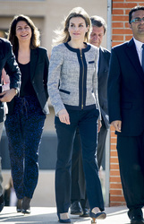 Prinzessin Letizia besucht die Maria Moliner Schule, Madrid