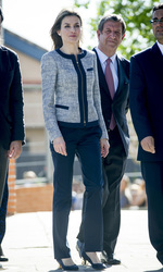 Prinzessin Letizia besucht die Maria Moliner Schule, Madrid