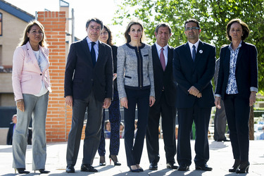 Prinzessin Letizia besucht die Maria Moliner Schule, Madrid