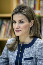 Prinzessin Letizia besucht die Maria Moliner Schule, Madrid
