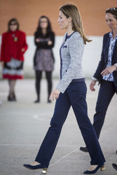 Prinzessin Letizia besucht die Maria Moliner Schule, Madrid