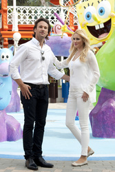 Carlos Moya und Carolina Cerezuela eröffnen das Nickelodeon Land, Madrid