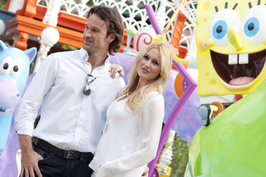 Carlos Moya und Carolina Cerezuela eröffnen das Nickelodeon Land, Madrid
