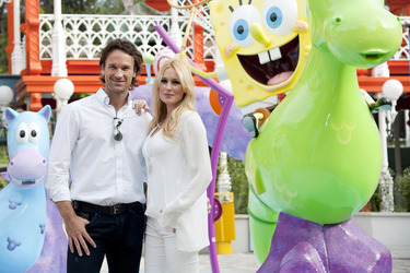 Carlos Moya und Carolina Cerezuela eröffnen das Nickelodeon Land, Madrid