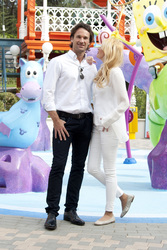 Carlos Moya und Carolina Cerezuela eröffnen das Nickelodeon Land, Madrid