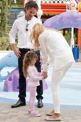 Carlos Moya und Carolina Cerezuela eröffnen das Nickelodeon Land, Madrid