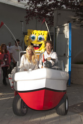 Carlos Moya und Carolina Cerezuela eröffnen das Nickelodeon Land, Madrid