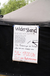 Maidemo Flüchtlingsdorf Oranienstraße, Berlin