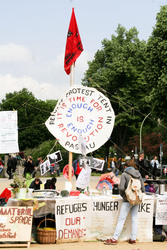 Maidemo Flüchtlingsdorf Oranienstraße, Berlin