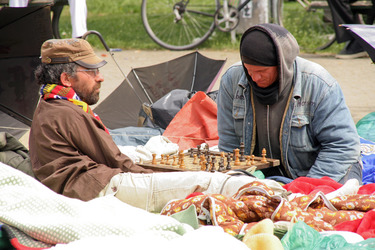 Maidemo Flüchtlingsdorf Oranienstraße, Berlin