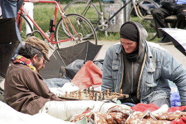 Maidemo Flüchtlingsdorf Oranienstraße, Berlin