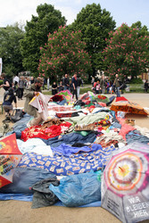 Maidemo Flüchtlingsdorf Oranienstraße, Berlin