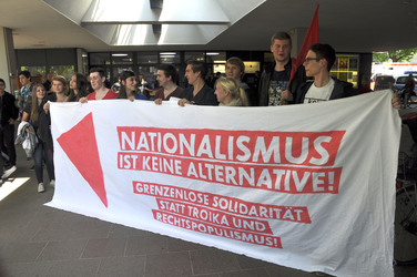 AfD Wahlkampfveranstaltung, Neu-Isenburg