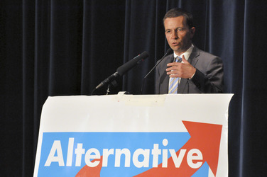 AfD Wahlkampfveranstaltung, Neu-Isenburg