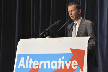 AfD Wahlkampfveranstaltung, Neu-Isenburg