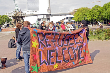 Refugees Solidaritätskundgebung, Bewrlin