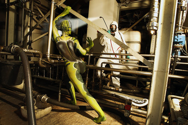 Kammerjäger / Exterminator Bodypainting