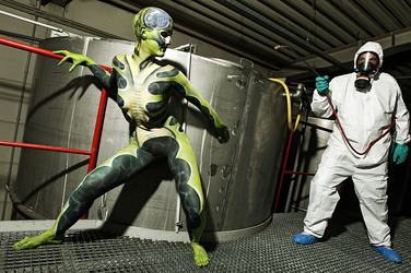 Kammerjäger / Exterminator Bodypainting