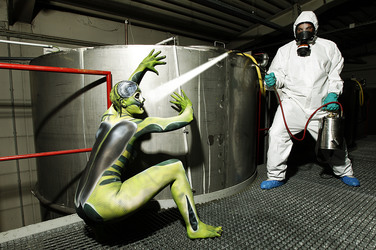 Kammerjäger / Exterminator Bodypainting