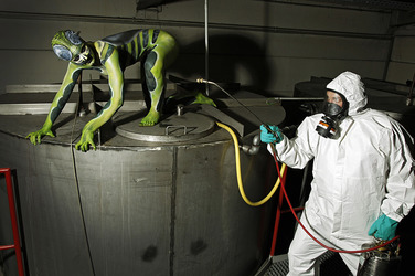 Kammerjäger / Exterminator Bodypainting